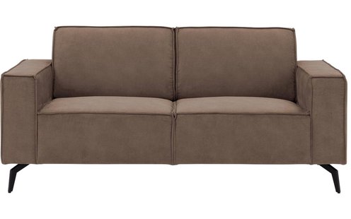 Goossens Hoekbank Hercules bruin, microvezel, 2-zits, modern design