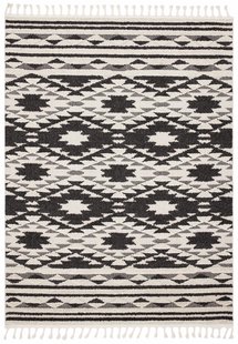 MOMO Rugs - Taza TA04 Black Swatch -