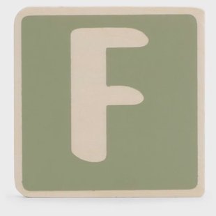 Prénatal houten namentrein letter F