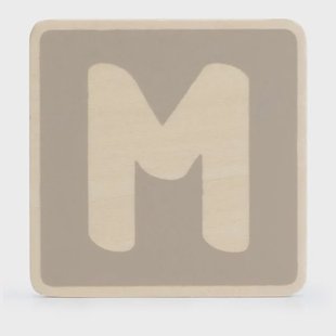 Prénatal houten namentrein letter M
