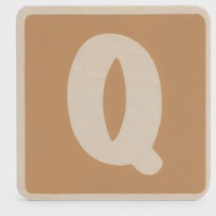 Prénatal houten namentrein letter Q