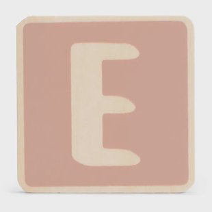 Prénatal houten namentrein letter E