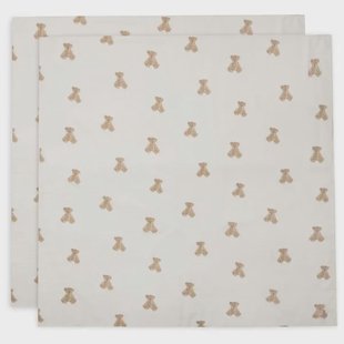 Jollein swaddle / hydrofiele doek Beer 2-pack