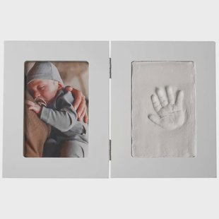 Prénatal fotolijst met gipsafdruk