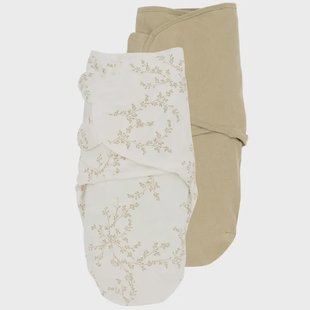 Meyco swaddle branches 2 stuks 0-3 maanden