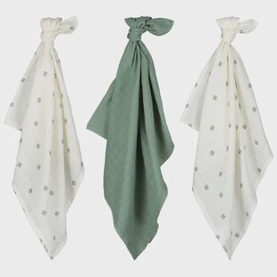 Prénatal hydrofiele luiers klavertjes 3 stuks