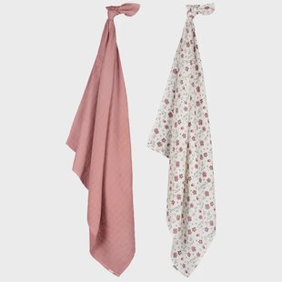 Prénatal hydrofiele multidoeken bloemen 2 stuks