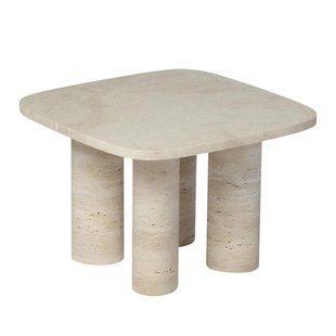 Blomus Volos Bijzettafel 52x52 Travertine