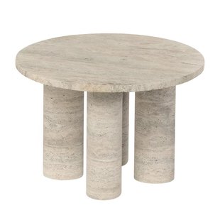 Blomus Volos Bijzettafel&Oslash;52 Travertine