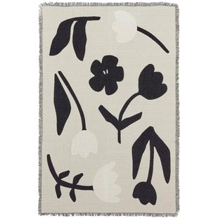 Broste Copenhagen Rosita Plaid 130x180 Black/Off White