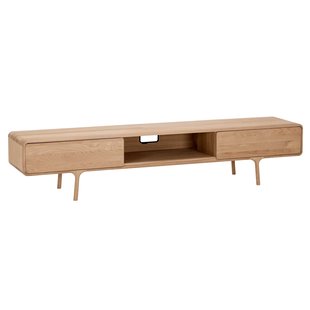 Gazzda Fawn Lowboard Tv-meubel 2 Lades 220x45 Naturel