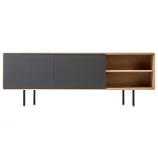 Gazzda Fina Dressoir Tv-meubel 180x45 Naturel/zwart Gazzda Fina Dressoir Tv-meubel 180x45 Naturel/zwart