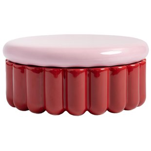 &amp;klevering Charlo Voorraadpot Burgundy