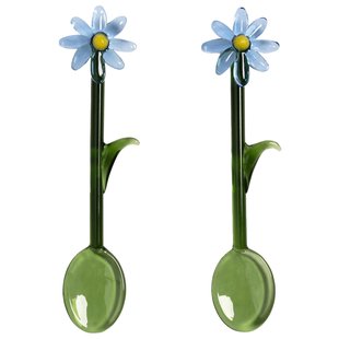 &amp;klevering Flora Lepels Set Van 2 Blue