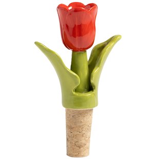 &amp;klevering Tulip Wijnstopper Red