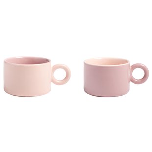 &amp;klevering Chiquito Koffie Mok Set Van 2 Roze