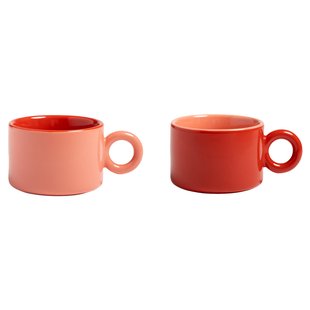 &amp;klevering Chiquito Koffie Mok Set Van 2 Rood