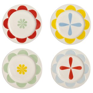 &amp;klevering Folk Ontbijtbord&Oslash;17,5 Set Van 4