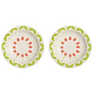 &amp;klevering Folk Schaal&Oslash;22,5 Set Van 2 Rood