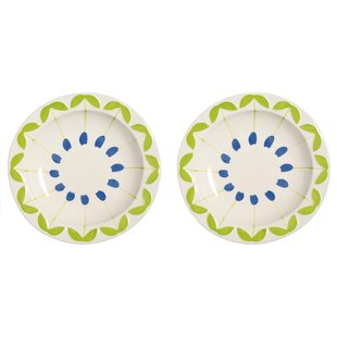 &amp;klevering Folk Schaal&Oslash;22,5 Set Van 2 Blauw