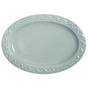 &amp;klevering Mochi Serveerschaal 31x22 Lichtblauw