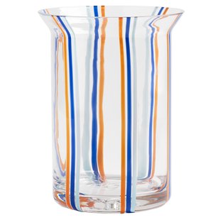 &amp;klevering Yogu Vaas Stripe Blauw