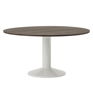 Muuto Midst Eettafel&Oslash;140 Grijs Onderstel Donker Geolied Eiken