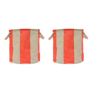 OYOY Kara Opbergmand Medium Set Van 2 Cherry Red