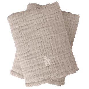 Sebra Verschoningsdoek Mousseline 6 Lagen Set Van 2 Beige