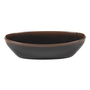 Serax Out Of Lines By Uncharted Serveerschaal Ovaal 23x12 Black Brown
