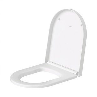 Duravit ME by Starck WC-zitting - 43.8x37.4x4cm - compact - softclose - quickrelease - zijdemat wit 0020193200