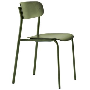 Thonet S243 Stoel Onderstel Groen Zitting Groen Beuken Gebeitst