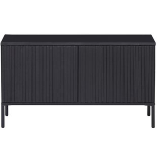 WOOOD Gravure Tv-meubel 100 Grenen Zwart