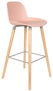 Zuiver Albert Kuip Barkruk 75cm Roze