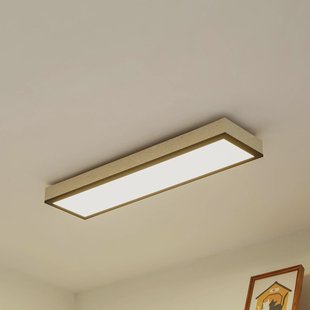 Lindby LED plafondlamp Laviona, CCT, dimbaar, beton, 80 cm