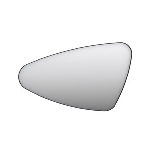 Spiegel INK SP22 Links 100x4x60 cm Mat Zwart