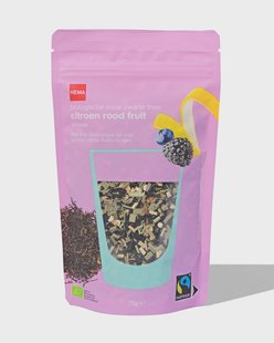 HEMA Navulling bio zwarte thee citroen-rood fruit 75gr