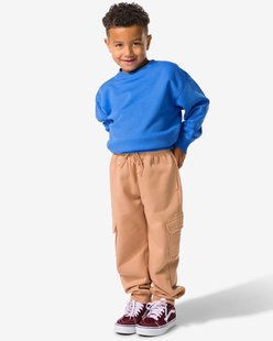 HEMA Kinder sweatbroek cargo bruin (bruin)