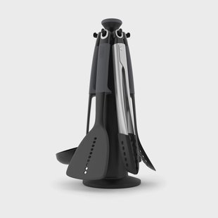 Joseph Joseph Elevate carrousel met tangen 6-delig Grijs