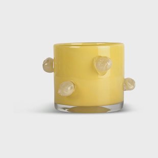 Byon Arlo kaarsenhouder XS Ø10 cm Geel-beige Byon Arlo kaarsenhouder XS Ø10 cm Geel-beige
