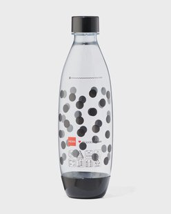 Sodastream kunststof fles 1L stippen zwart