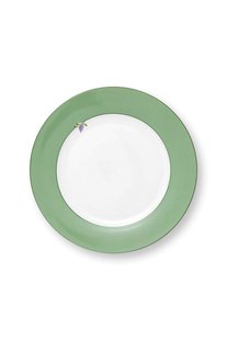 Pip Studio Dinerbord Lily&Lotus Uni Licht Groen 26.5cm