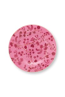 Pip Studio Gebaksbord Jolie Bloemen Roze 17cm