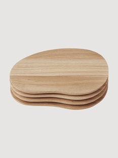 Snijplanken Cairn van eikenhout, 4-delig