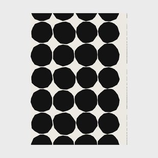 Marimekko Kivet stof Zwart