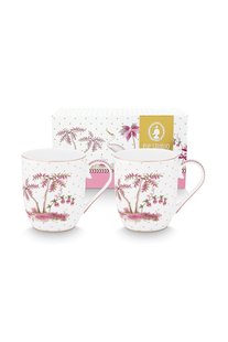 Pip Studio Set/2 Mokken Klein Jolie Stippen Goud Roze