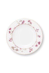 Pip Studio Diep Bord Jolie Stippen Goud Roze 21.5cm