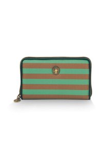 Pip Studio Willow Portemonnee Streep Groen Pip Studio Willow Portemonnee Streep Groen