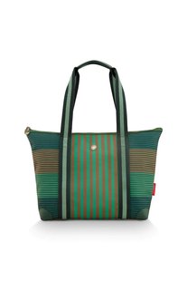 Pip Studio Tilda Tote Bag Medium Streep Groen