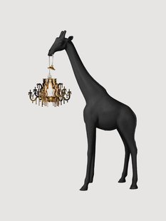 Kleine LED-vloerlamp Giraffe in Love